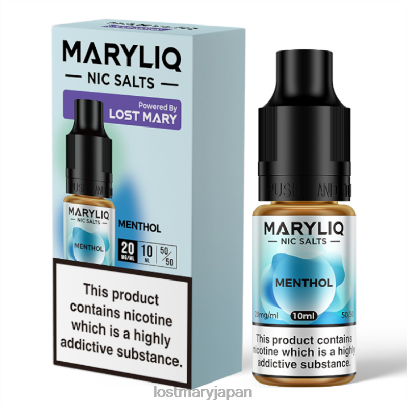 LOST MARY Vape 日本 - ロスト メアリー マリリク ニック ソルト - 10ml メントール H80J0223
