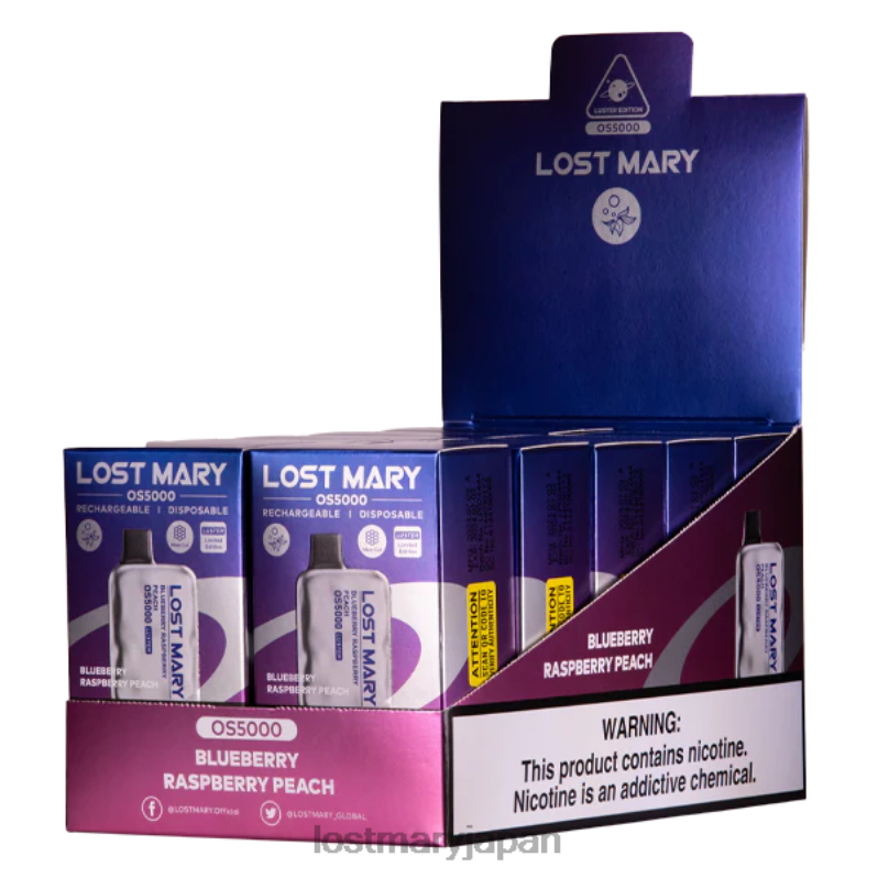 LOST MARY Flavors - ロストメアリー OS5000 光沢 ブルーベリー ラズベリー ピーチ H80J019