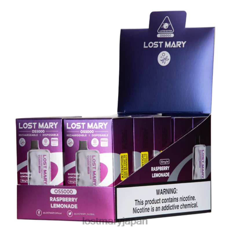 LOST MARY New Vape - ロストメアリー OS5000 光沢 ラズベリーレモネード H80J060