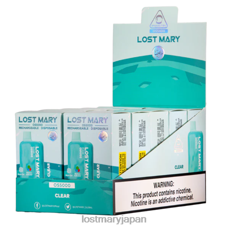 LOST MARY Vape New - ロストメアリーOS5000 クリア H80J026