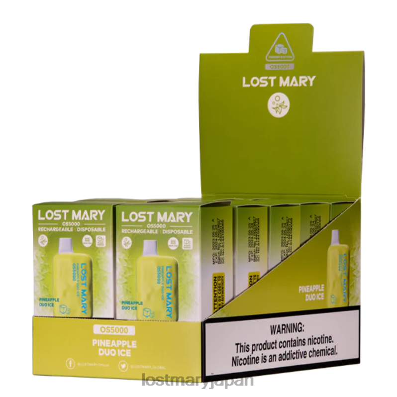 LOST MARY Vape New - ロストメアリーOS5000 パイナップルデュオアイス H80J056