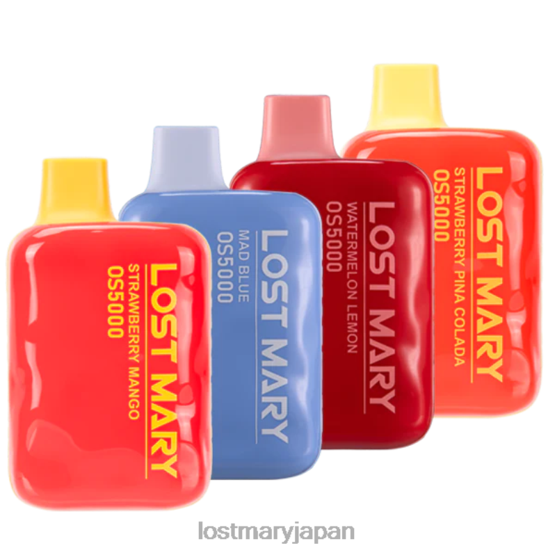 LOST MARY Vape Price - ロストメアリーOS5000サンプラー マッドブルー/ストロベリーピニャコラーダ/スイカレモン/ストロベリーマンゴー H80J045